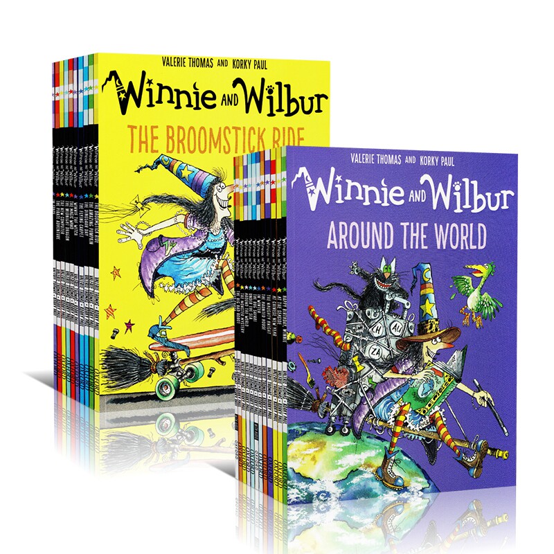 点读版英文原版Winnie and Wilbur温妮女巫绘本系列牛津出版吴敏兰书单支持盯洞龙点读笔图画故事书插图进口小学生读物少儿英语