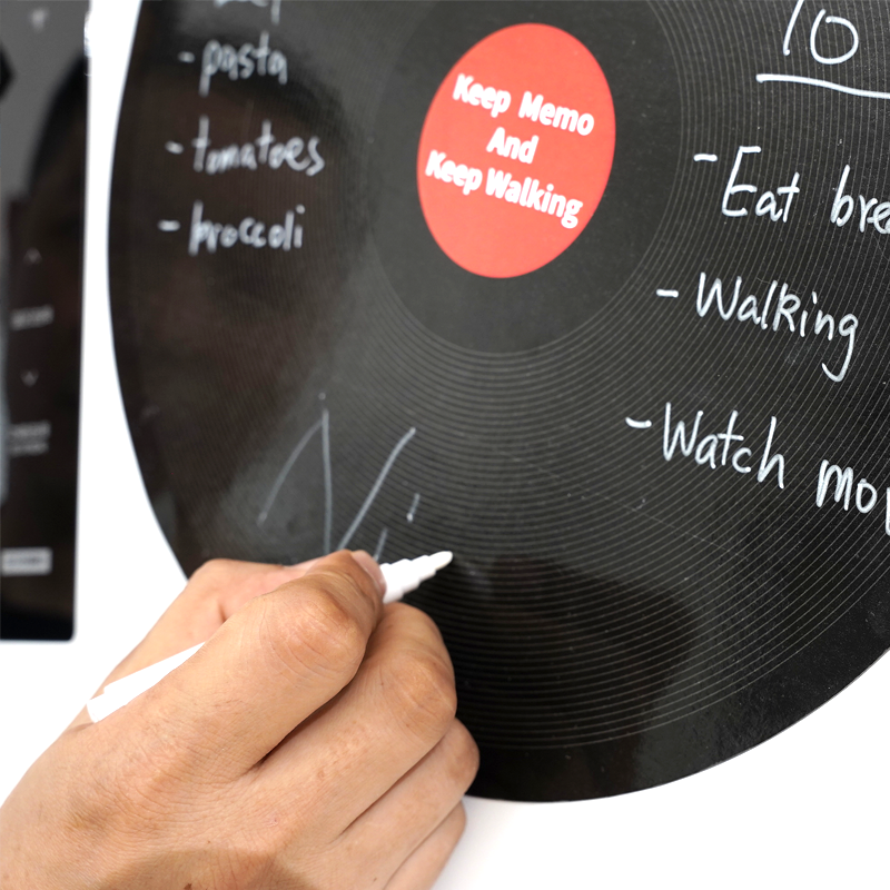 装饰性书写留言板 冰箱磁吸贴饰复古风ins唱片碟片造型个性涂鸦板,淘宝优惠券,粉丝福利购,淘宝优惠卷