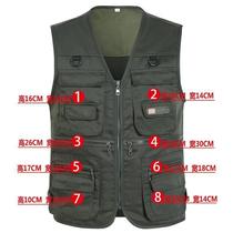 春秋户外多口袋防盗马甲男士宽松大码速干战术马甲登山钓鱼坎肩