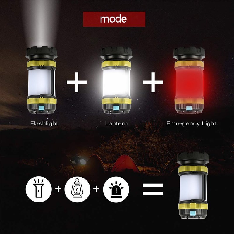 8000LM LED Camping Lantern SB Rechargeable Flashlight Lanter - 图2