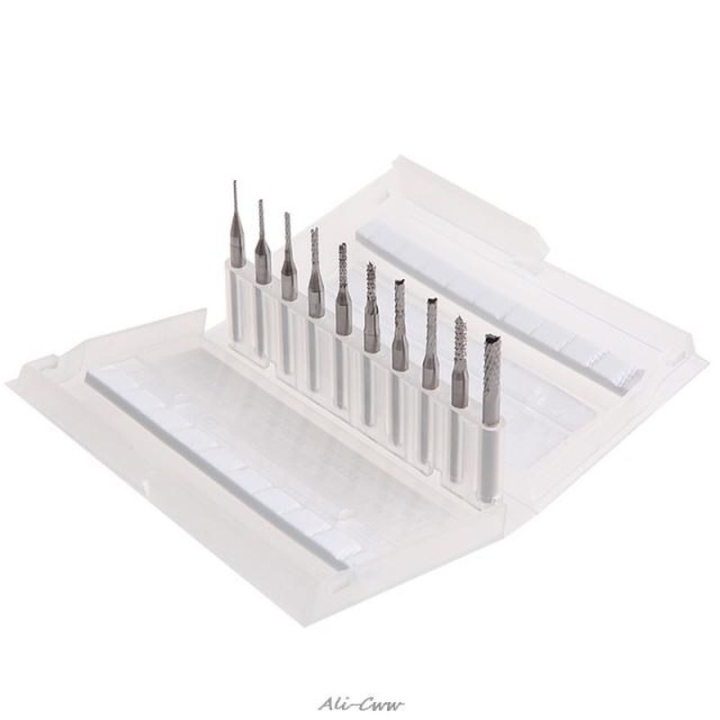 10Pcs 1/8'' 0.8-3.175mm Drill Bits Engraving Cutter - 图3