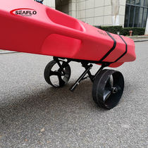 SEAFLOOUTDOOR CANOEING TRAILER MARINE BOAT PLATFORM BOAT TRANSPORT CARRYING TWO WHEELS DOLLY ALUMINUM FOLD