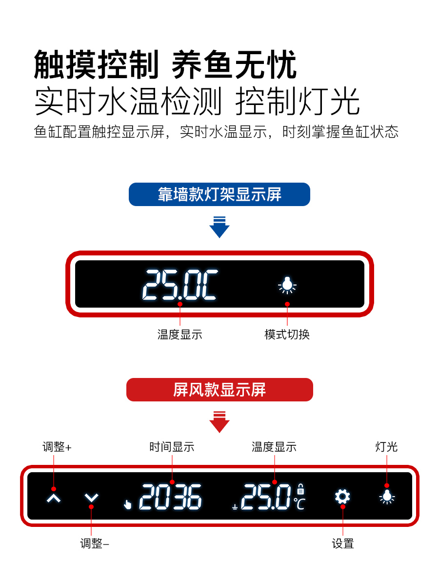 森森鱼缸客厅智能生态落地家用2024新款玄关大型隔断底滤水族箱 - 图1