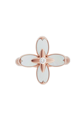 诺麟NOLYN桂花系列戒指原创设计甜美风格白母贝戒指轻奢款