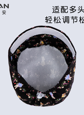 厚款手术帽调节扣松紧帽护士圆帽