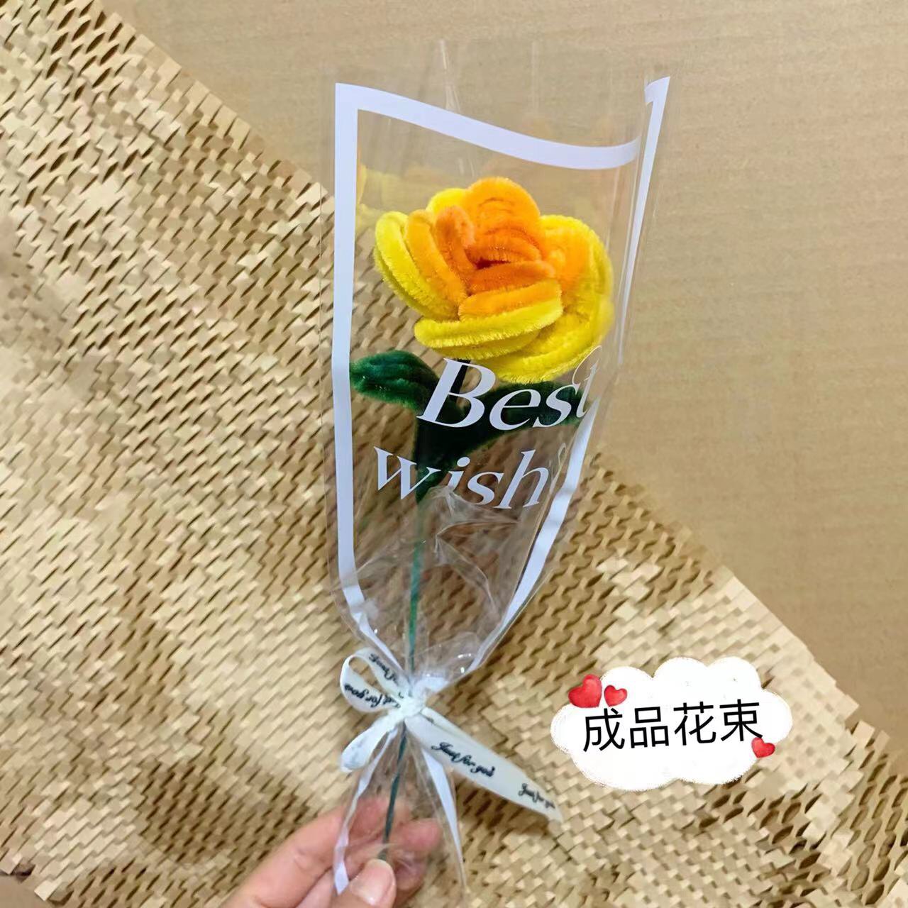 扭扭棒成品手工玫瑰花束3.8女神节教师节母亲节情人节活动礼物