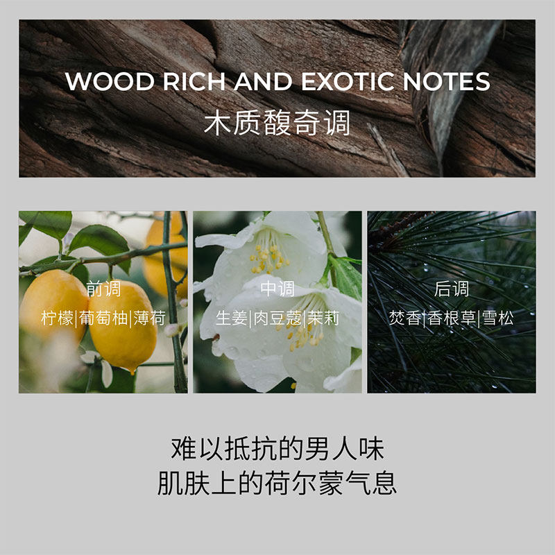 saza魅蓝男士香氛沐浴露洗澡保湿滋润持久留香成人小瓶旅行装正品