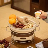 Керамическая плита для барбекю для кипячения чайной плиты Домашнее крылое угодье на открытом воздухе.