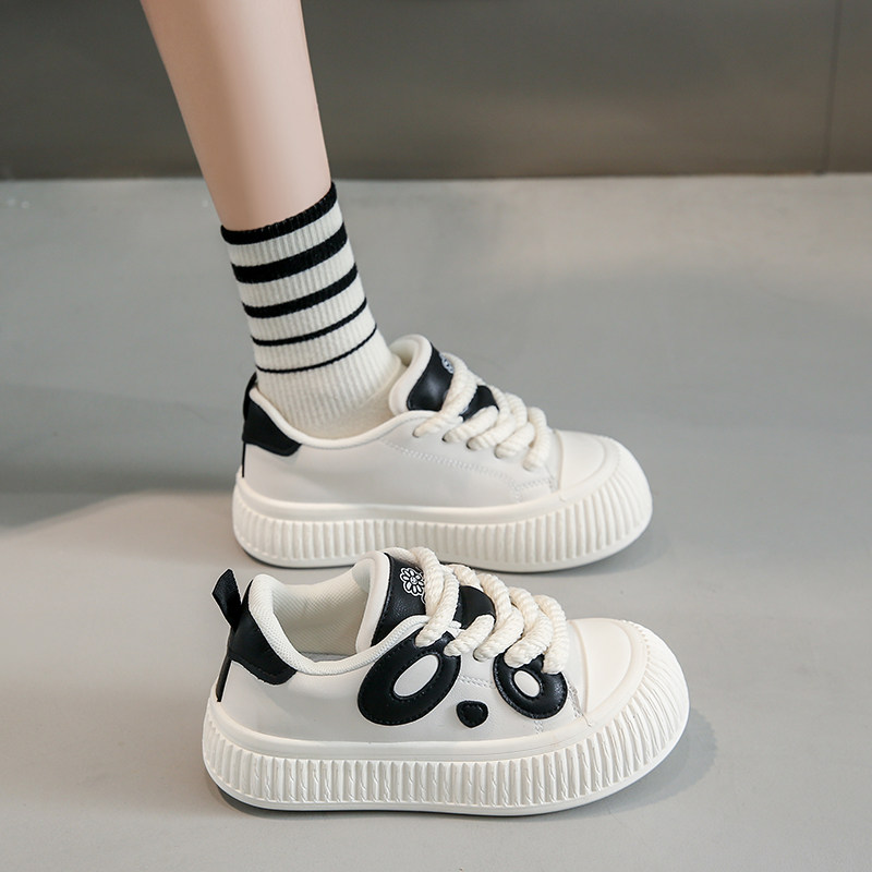313233小码女鞋秋爆款丑萌饼干面包鞋34码熊猫鞋奶呼呼大头小白鞋,淘宝优惠券,粉丝福利购,淘宝优惠卷