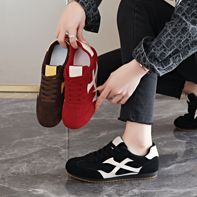 复古平底德训鞋女鞋2026新款春季轻便舒适阿甘板鞋休闲运动鞋34码,淘宝优惠券,粉丝福利购,淘宝优惠卷