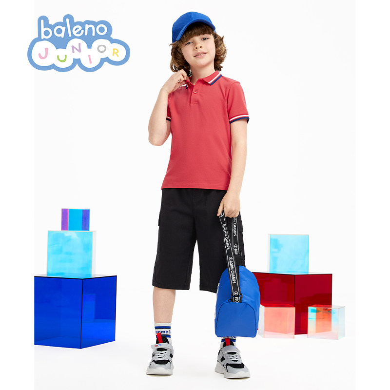 班尼路童装短袖T恤春夏中大童五分裤男童休闲短裤女童长裤运动裤Z