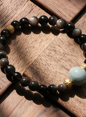 知瓷原创系列金墨手链