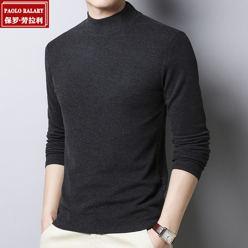 PAOLO/保罗POLO衫男士短袖t恤夏装中年商务休闲爸爸上衣丅恤衫