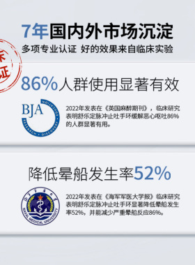 舒乐定晕车手环晕船晕机