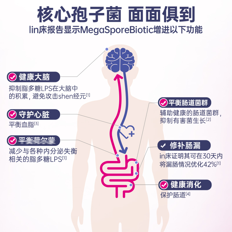 MBL肠道进口全孢子益生菌肠胃成人儿童消化肠敏肠痛养肠菌