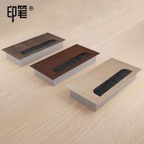 Computer Desk Wire Hole Cover Desk Threading Hole Cover Plate Desk Rectangular Table Top Hole Decorative Cover Threading Hole Lid