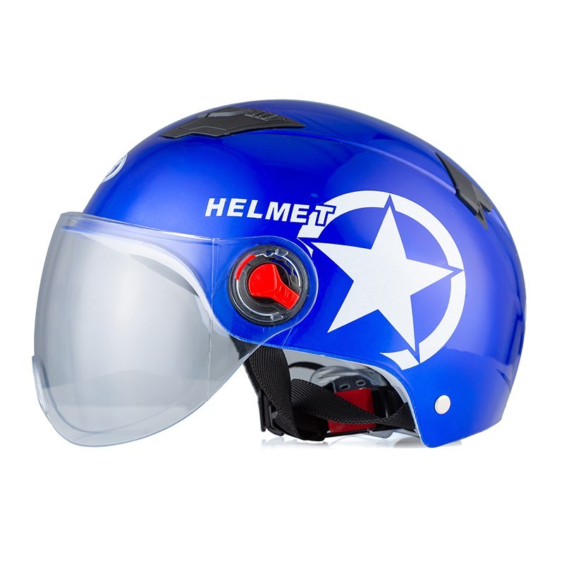 Saisika Motorcycle Helmet Scooter Bike Open Face Half Baseba - 图2