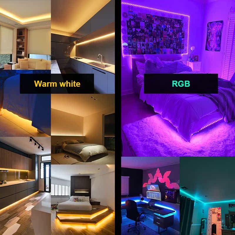 LED Strip Light 5050 10M 5M Bluetooth LED Room Lights Rgb Le - 图1