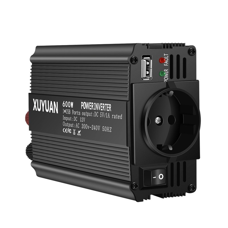 AC 12V To 220V 600W Auto Car Power Converter Inverter Adapt - 图1