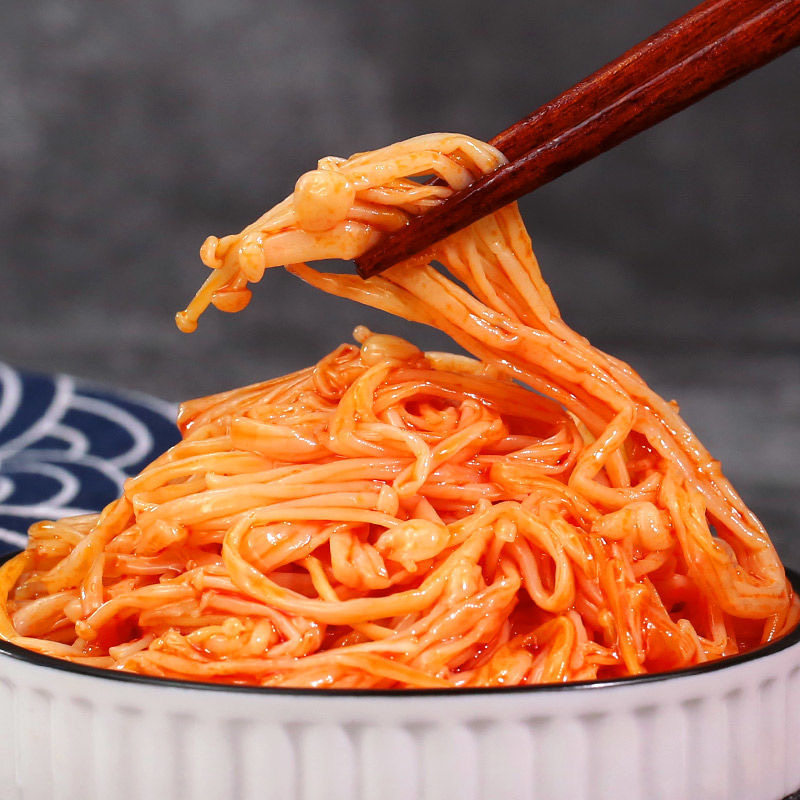 红油金针菇大包装香辣零食小吃即食品下饭下酒菜拌面小菜凉菜新鲜,淘宝优惠券,粉丝福利购,淘宝优惠卷