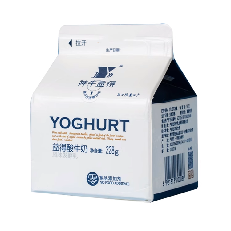 【周期订购】神牛益得酸奶228g 24盒分4次发货下单需备注发货时间,淘宝优惠券,粉丝福利购,淘宝优惠卷