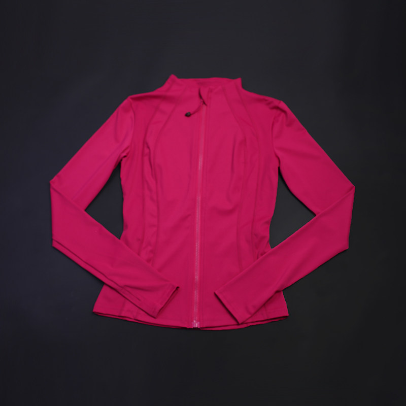 瑜伽服女秋冬立领修身拉链长袖健身上衣速干显瘦透气跑步运动外套,淘宝优惠券,粉丝福利购,淘宝优惠卷