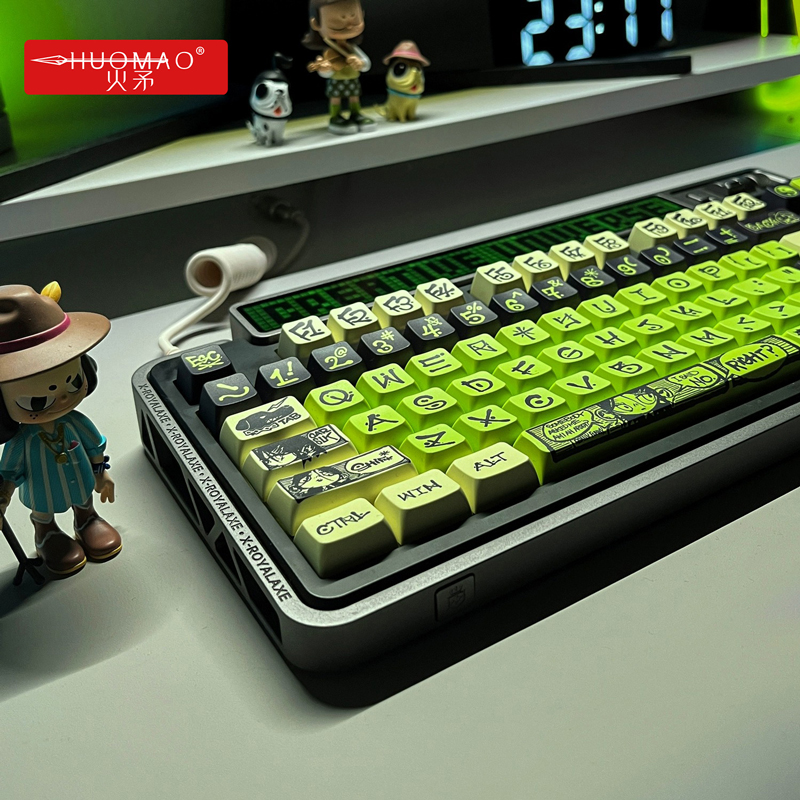 火矛-NINEGO艺术家联名PBT材质热升华MDA高度ev63wooting键盘键帽 - 图2