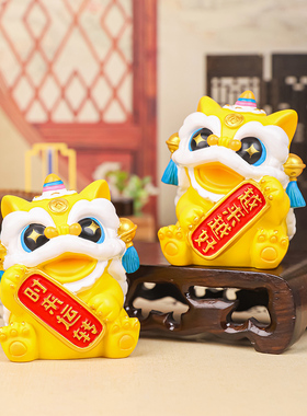 全越国潮醒狮桌面小摆件礼物礼品