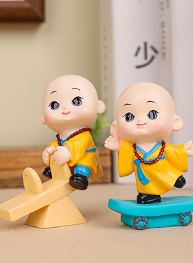 全越无忧小和尚桌面摆件解压神器