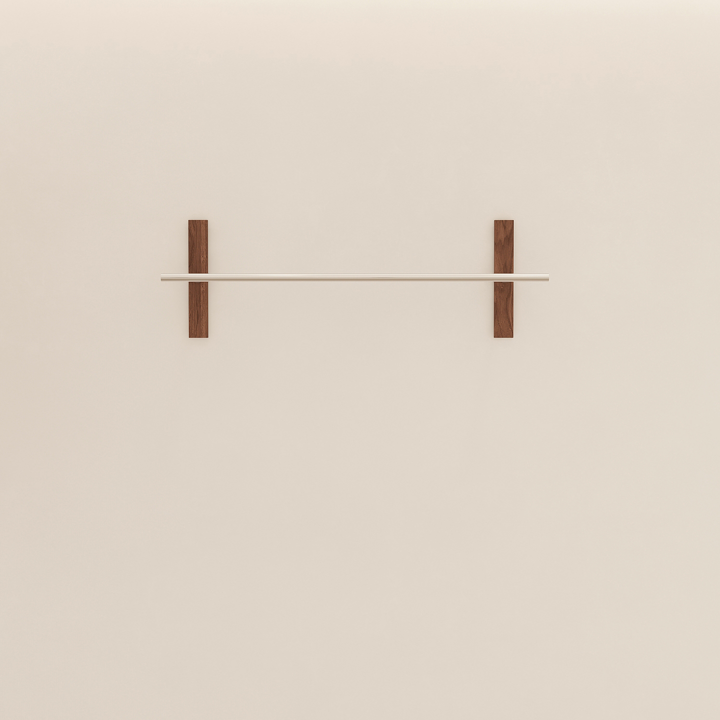 中古风仿胡桃木女装店专用壁挂衣架服装店展示架上墙不锈钢陈列架 - 图3