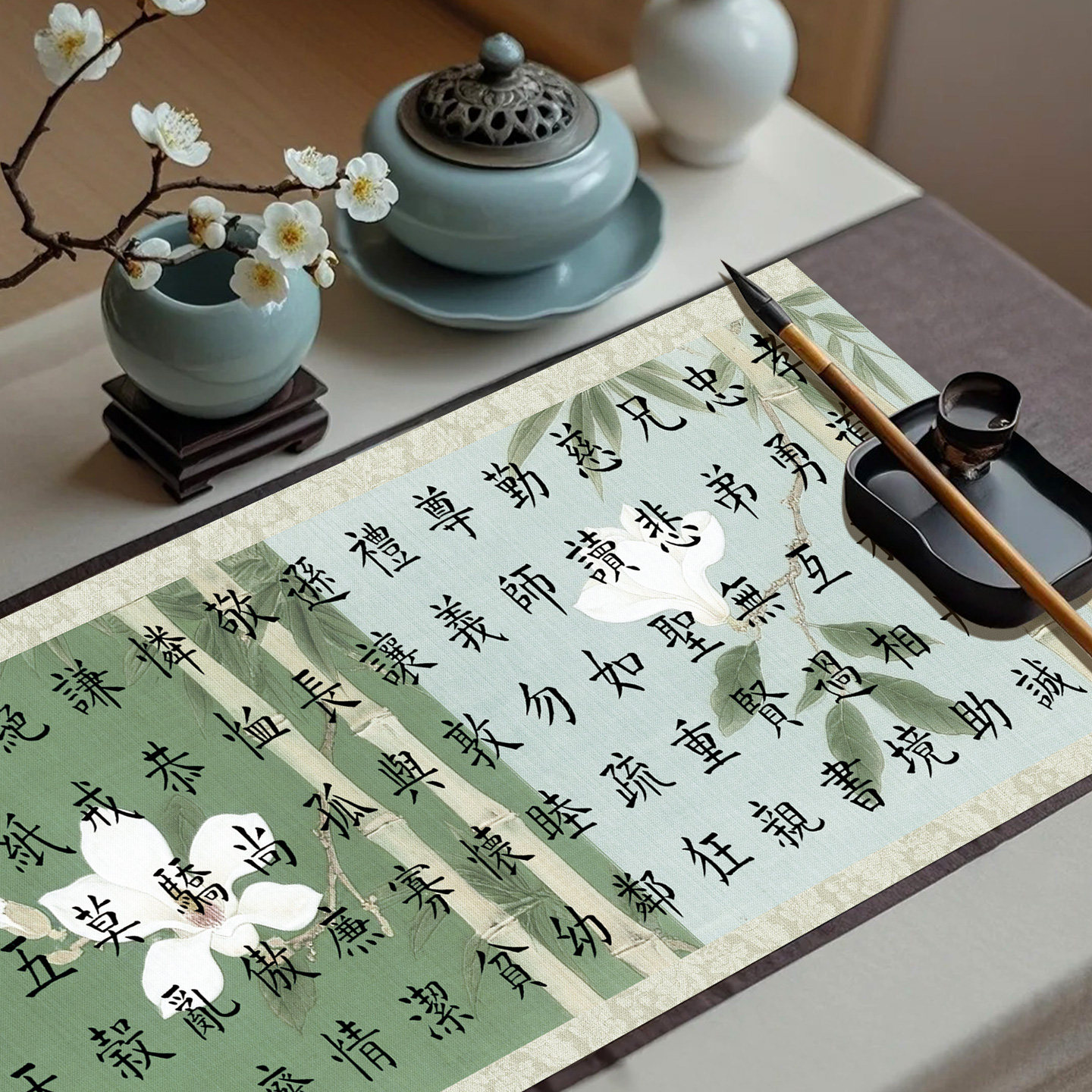 景阳阁高清微喷宣纸兰竹拼接书法长卷作品纸绿色漂亮卷纸可裁剪diy古风小楷篆隶专用纸加厚半生熟拼色书法纸,淘宝优惠券,粉丝福利购,淘宝优惠卷