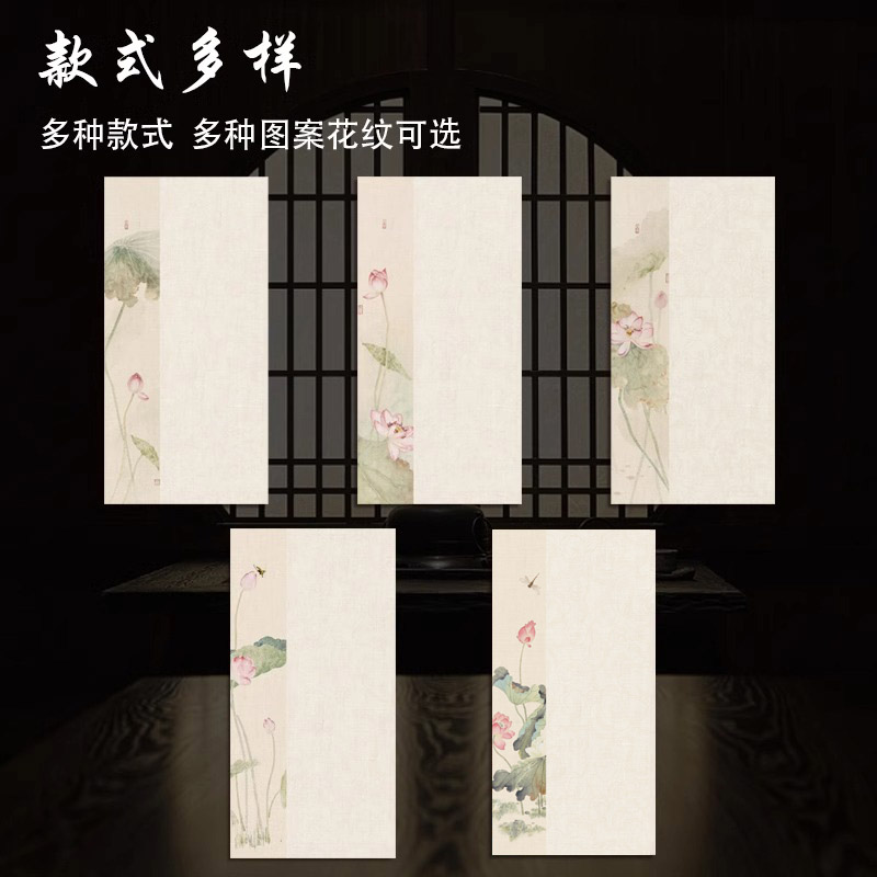 景阳阁微喷宣纸清莲一夏小楷书法作品创作专用纸毛笔练习纸半生熟书画纸信笺纸高清微喷宣纸国画纸-图0