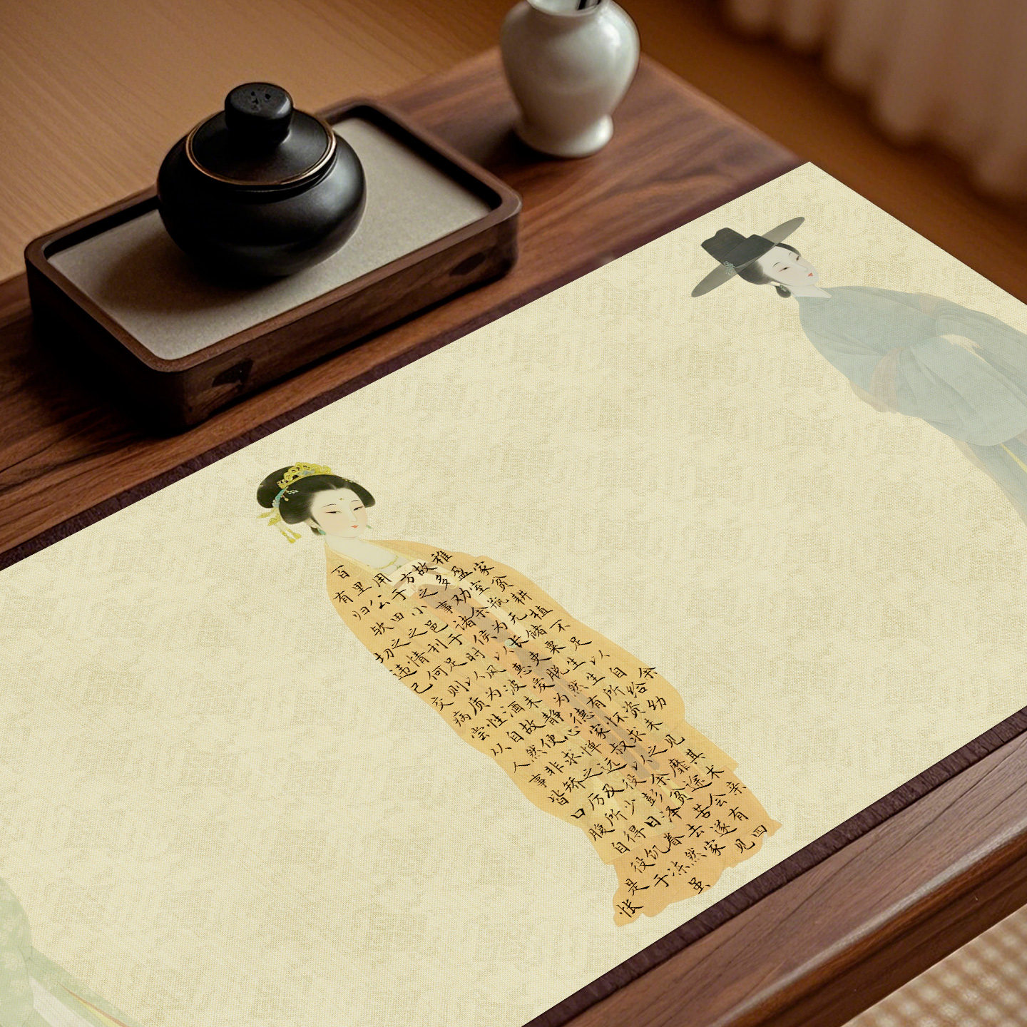 景阳阁艺术微喷宣纸民艺之美人云裳长卷书法作品纸书法文创diy可手写毛笔书法展示纸加厚半生熟小楷练习长卷 - 图1