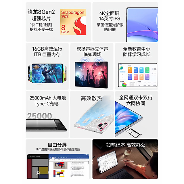 New Qualcomm Snapdragon 8gen2 Tablet Pad