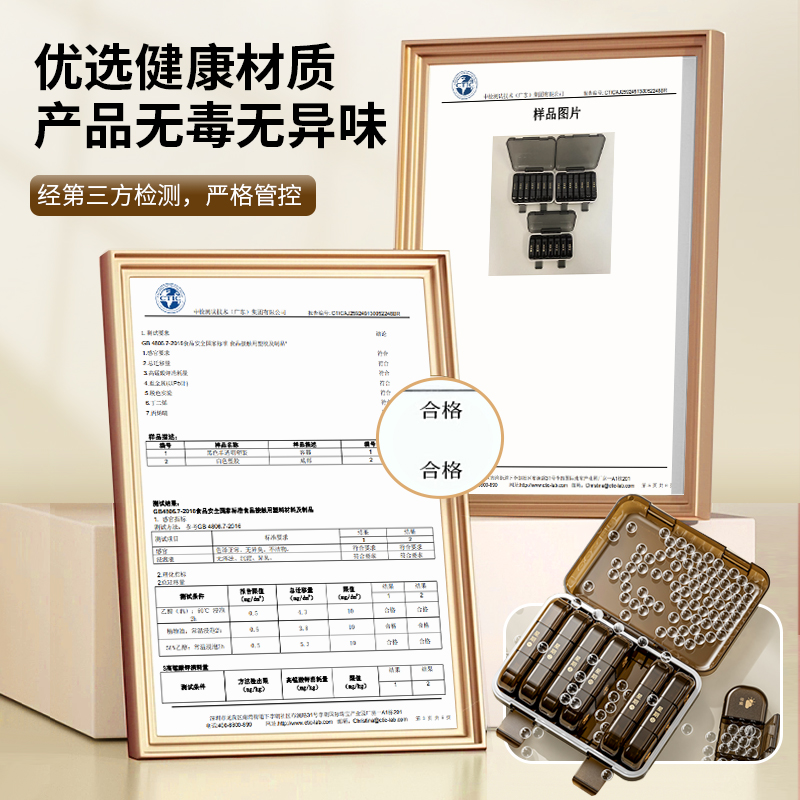 日本药盒一周七天分药器吃药提醒药品随身便携分装小盒子一日三餐 - 图1