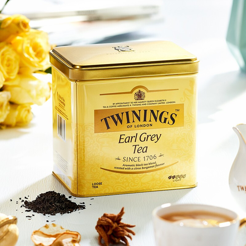 TWININGS川宁豪门伯爵红茶罐装亚曼伯爵红茶盒装散茶组合烘焙茶粉