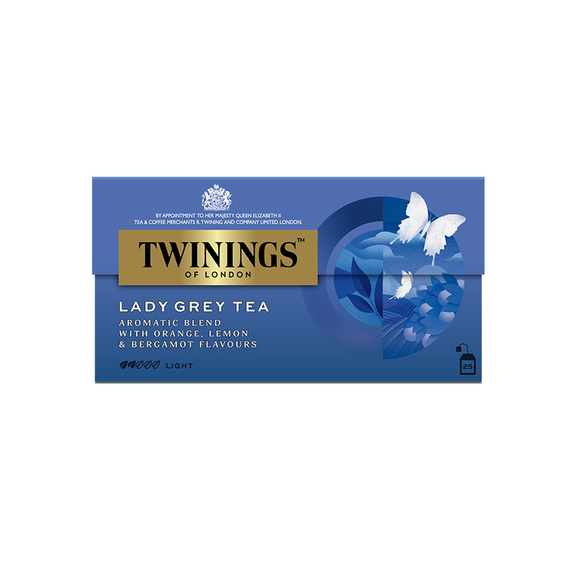 TWININGS川宁仕女伯爵红茶25片装佛手柑伯爵粉奶茶烘焙店用红茶粉