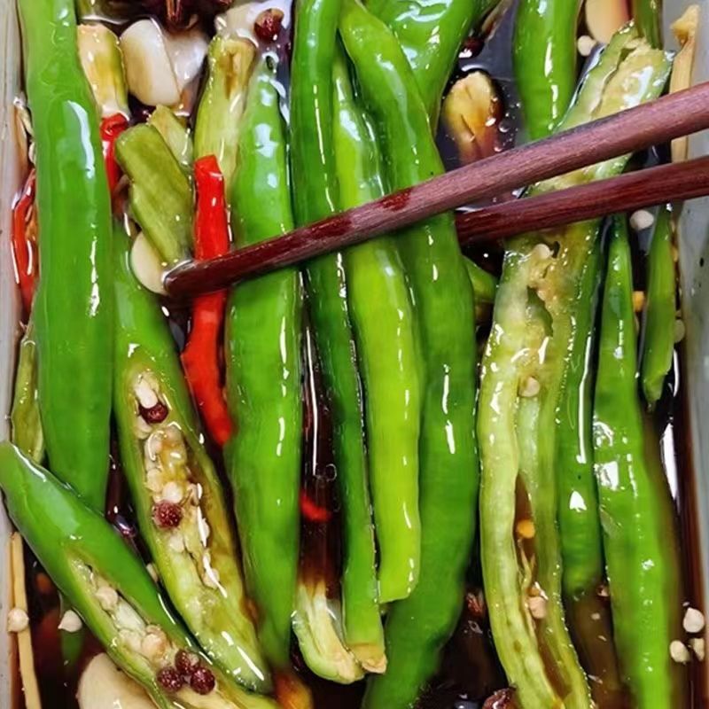 江西辣菜腌辣椒腌制长青椒下饭菜咸菜泡菜拌饭菜速食凉拌菜腌辣菜 - 图1