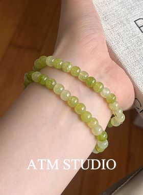 手链新绿色小众夏天手串