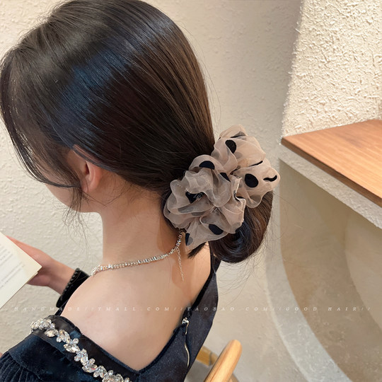 Anillo para el cabello del intestino grueso, rizador de cabello de sentido simple de alta gama para otoño e invierno