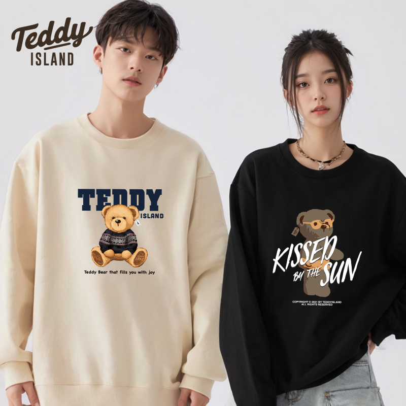 TEDDY ISLAND泰迪爱兰联名卫衣宽松韩潮男女2024新款秋冬卫衣
