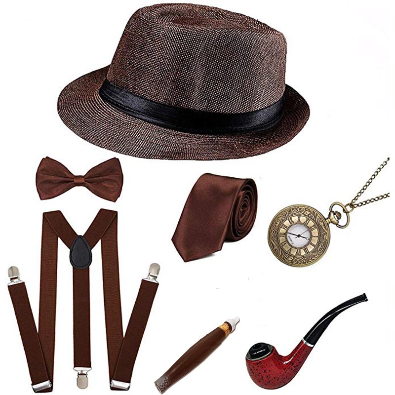 Men Gatsby Party Props 1920S Theme Cosplay Stage Performance-图1