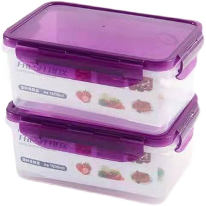 plastic food fruit storage box container lunch fridge big - 图3