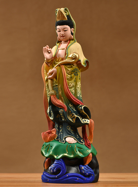 实木雕刻观音菩萨佛像摆件观世音