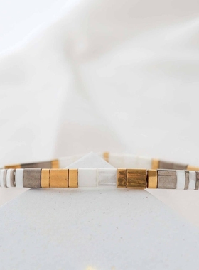 MLGM新款进口tila玻璃珠手链手串中性男女款简约时尚百搭手饰链