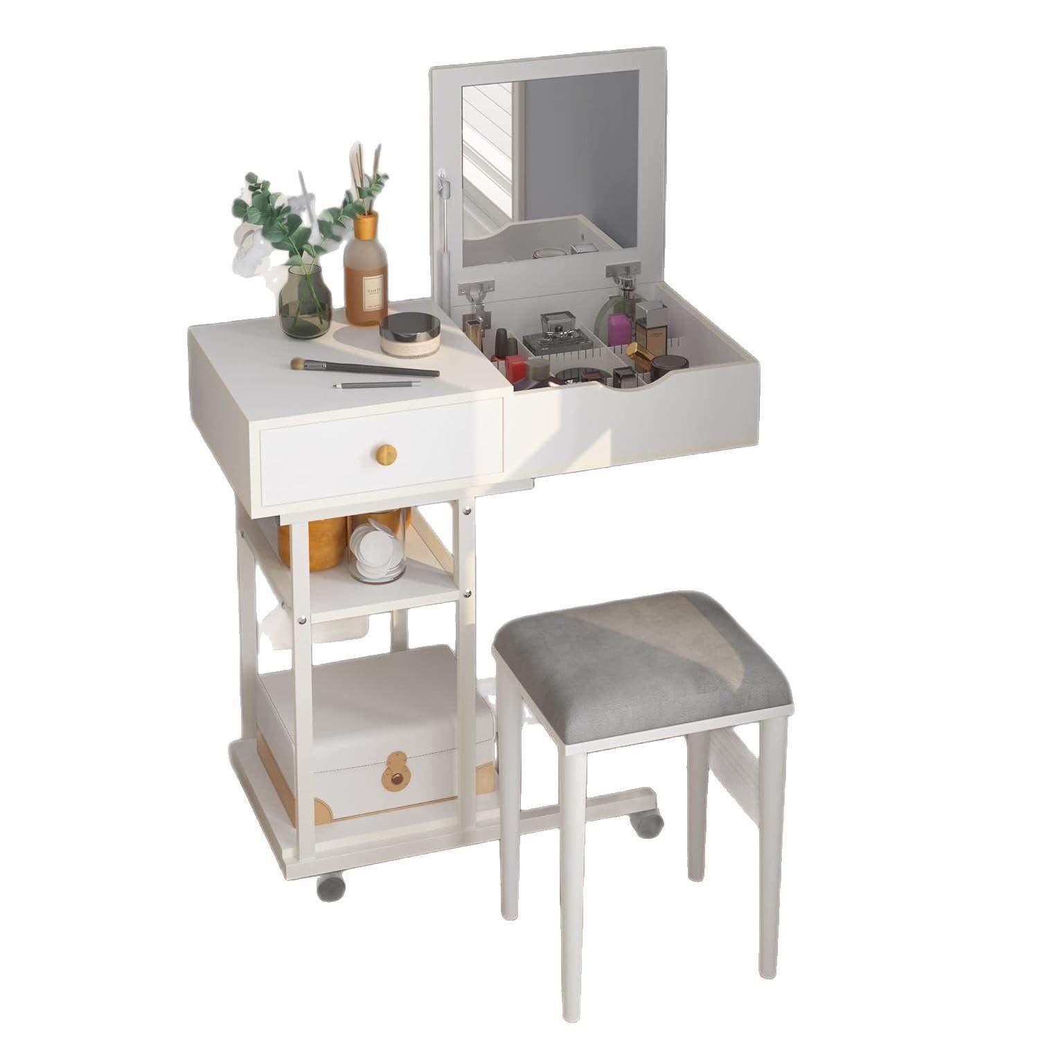 直销现代简约梳妆台小户型化妆桌简约新款一体可办公化妆桌潮,淘宝优惠券,粉丝福利购,淘宝优惠卷