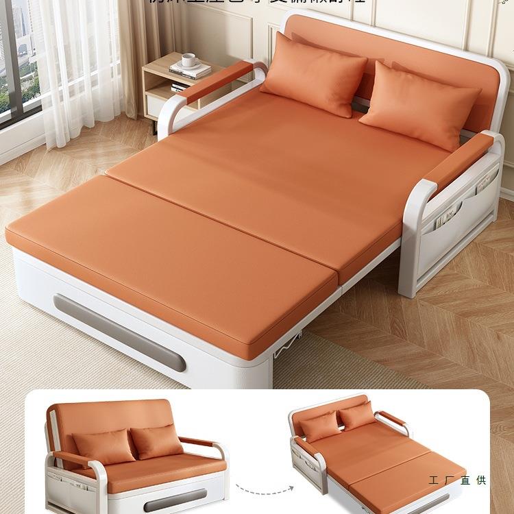 沙发床折叠两用2025新款单人一体客厅阳台折叠床小户型多功能伸缩 - 图0