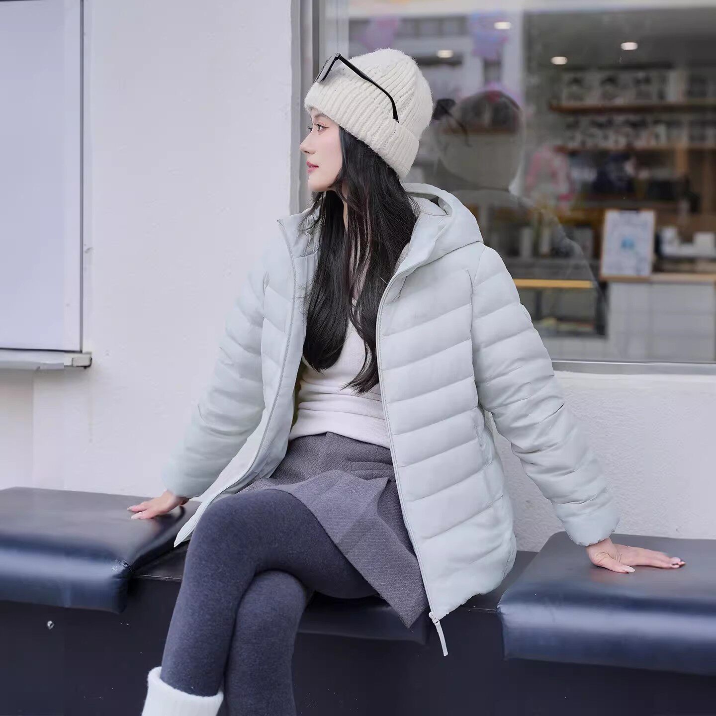 【爆款】坦博尔轻薄羽绒服女款冬季时尚短款连帽休闲好看修身外套