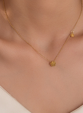 新款ins风时尚简约山茶花手链项链女气质轻奢小众高级感百搭手饰