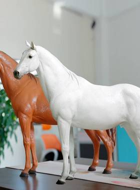 仿真马摆件玻璃钢动物大型落地雕塑户外草坪庭院子装饰公园林景观
